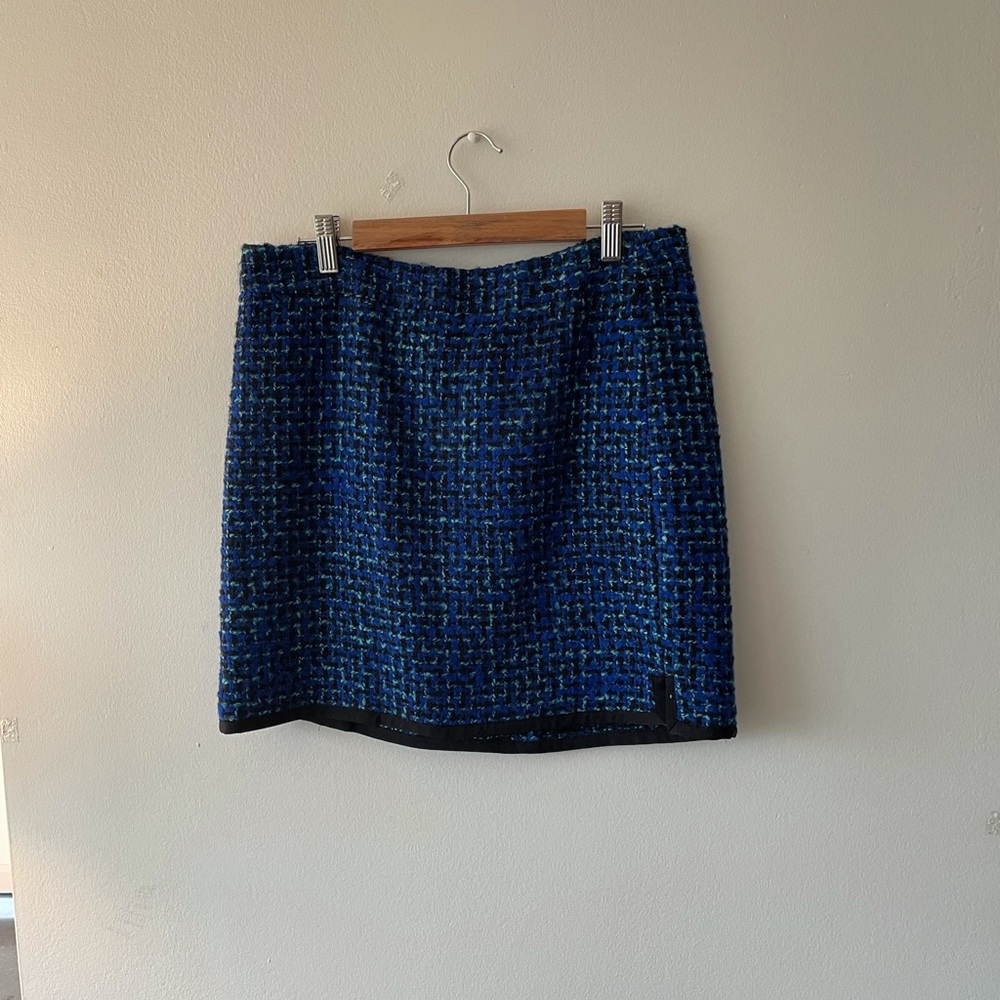 Jcrew wool mini skirt